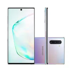 Smartphone Samsung Galaxy Note 10 256GB Prata 4G Tela 6.3" Câmera Tripla 16MP Selfie 10MP Android 9.0