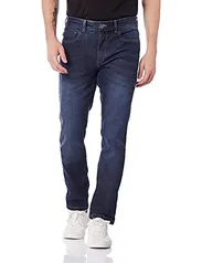 Calça Jeans Masculina Slim Com Elastano Hering, Azul Escuro, 48 Plus Size