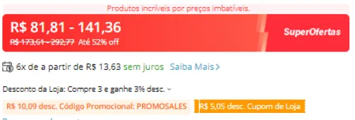 Imagem na descrição da promoção