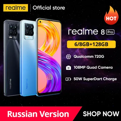 Smartphone Realme 8 Pro 128 GB | R$1262