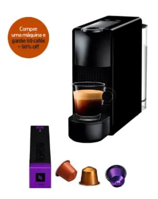 Nespresso Essenza Mini + 50 Capsulas e 50% off em Assinatura