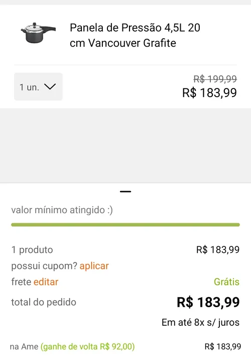 Imagem na descrição da promoção