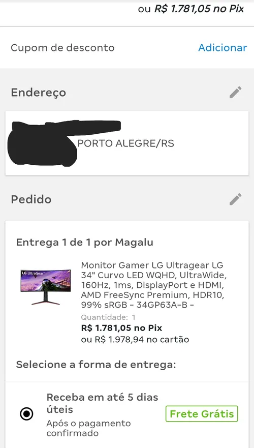 Imagem na descrição da promoção