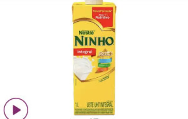 (CLIENTE OURO) Leite integral Ninho 1 lt | R$1,72