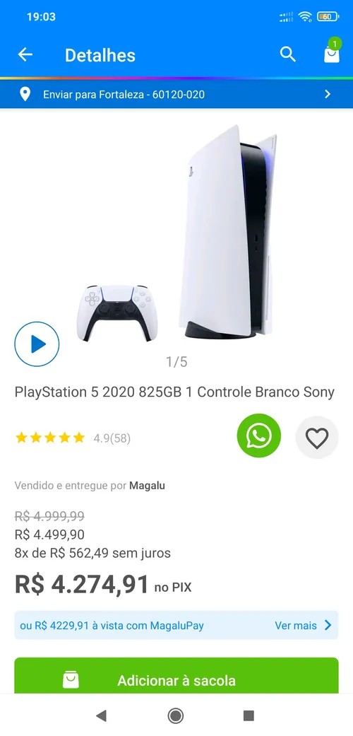 Imagem na descrição da promoção