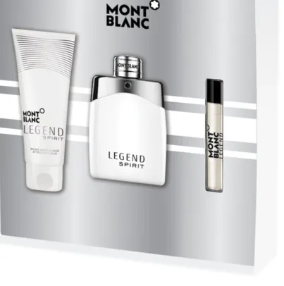 Kit Perfume Montblanc Legend Spirit Eau De Toilette 100ml + Loção Pós Barba 100ml + Flaconete 7,5ml