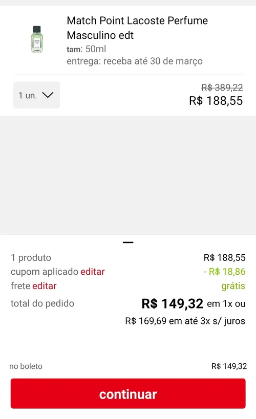 Imagem na descrição da promoção