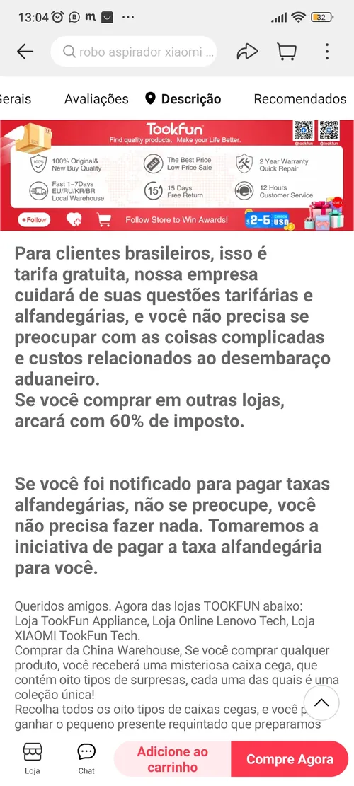 Imagen na descrição da promoção