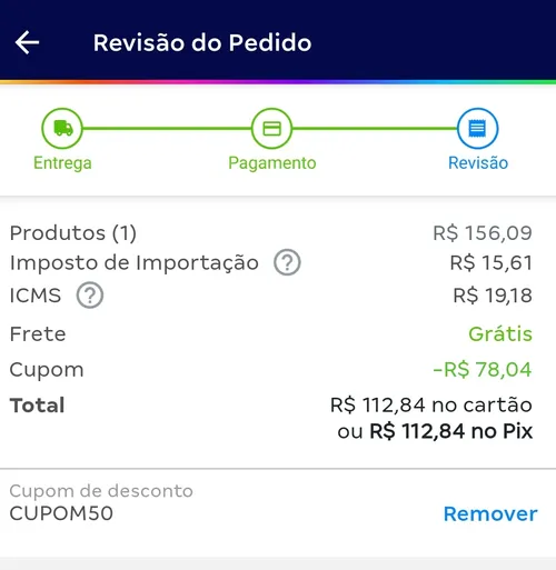 Imagem na descrição da promoção