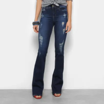 Calça Jeans Colcci Flare Bia Bordada Feminina - Jeans (36, 42 e 46) - R$ 328