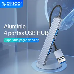 Hub Usb Orico 4 portas 3.0 2.0 Adaptador Multi Divisor 