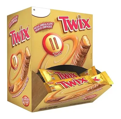 Chocolate Twix 15g Mars Caixa Com 30 Unidades