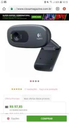 Webcam Logitech C270 3MP HD 720p 960-000947 - R$98