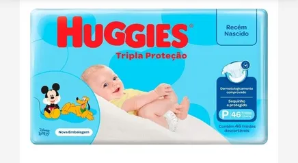 Fralda HUGGIES Tripla Proteção P Pacote 46 Unidades | R$ 20