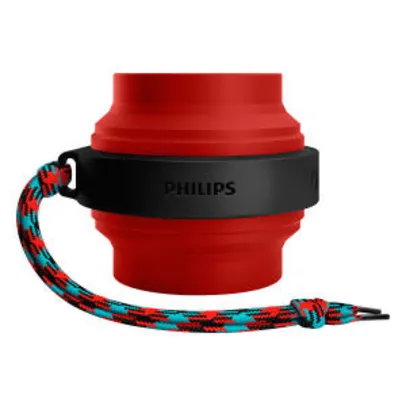 Caixa Bluetooth Philips Speaker BT2000R/00 2W Vermelha Bivolt - R$59