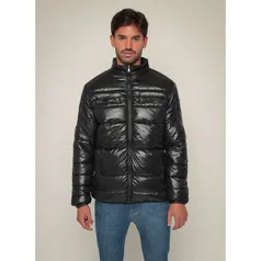 Jaqueta Nylon Puffer Metalizada