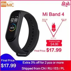 (Somente 11/11) Mi band 4 CN R$ 74