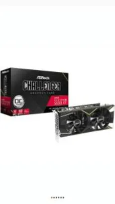 Placa de Vídeo ASRock AMD Radeon RX 5600 XT Challenger D OC, 6GB, DDR6 - 90-GA1XZZ-00UANF | R$ 1800