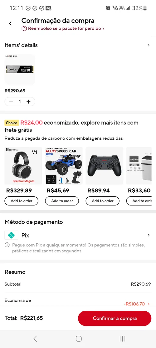 Imagen na descrição da promoção