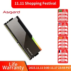 [Taxa Inclusa] Memória Ram Asgard Bragi V3 3600mhz CL14 2x8Gb DDR4 CHIP SAMSUNG B-DIE  
