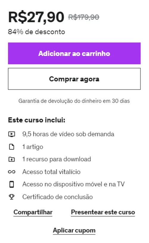 Imagem na descrição da promoção