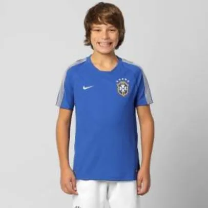[Netshoes] Camisa Nike Seleção Brasil Treino 2014 - Tamanho G Juvenil - R$40