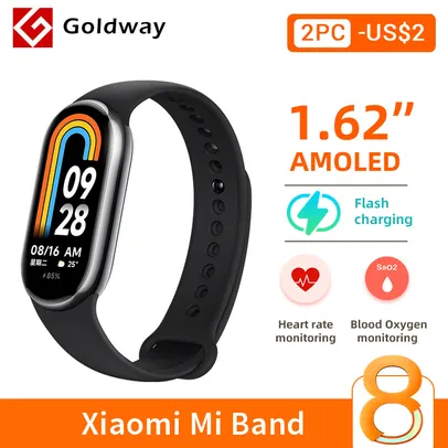 [Nova Conta R$ 172] Smartband Xiaomi Mi Band 8