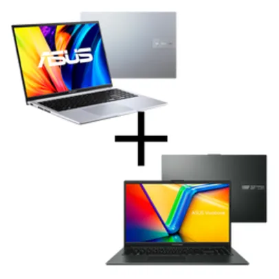 Notebook ASUS VivoBook 16 X1605ZA-MB310W Transparent Silver + Notebook ASUS Vivobook Go 15 E1504FA-NJ731 Mixed Black