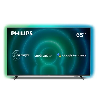 Smart TV Philips 65" Ambilight 4K UHD LED 65PUG7906/78 Dolby Atmos
