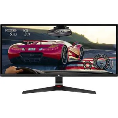 Monitor Gamer LED 29" IPS 1ms 75Hz Ultrawide Full HD LG 29UM69G-B.AWZ