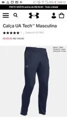 Calça UA Tech™ Masculina por R$ 90