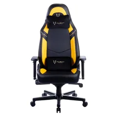 [Prime] Cadeira Gamer Husky Gaming Avalanche 900, Preto e Amarelo, Com Almofadas, Reclinável com Sistema Frog, Descanso de Braço 3D - HGMA089