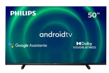 Smart TV LED Philips 50 4K, Wifi, Bluetooth, HDMI, Google Assistant, Preto - 50PUG7406/78