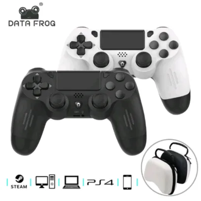 Controle PS4 e PC sem Fio Bluetooth data frog 🔥