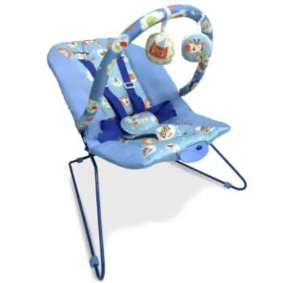 Cadeira de Descanso Baby Style Lit Azul Vibratória Musical Até 11Kg - Azul | R$165
