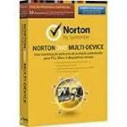 Norton Antivírus Security 2.0 com 25GB de Backup Online - 10 Dispositivos/12 Meses - R$ 14,99