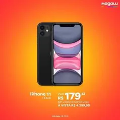 [Amanhã 18/12] iPhone 11 Apple 64GB | R$4.299