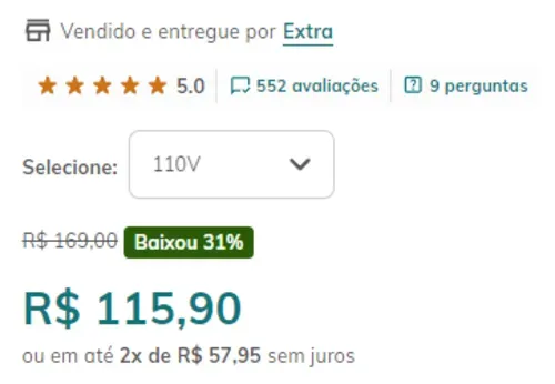 Imagem na descrição da promoção