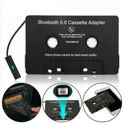 Adaptador Universal Cassete para Carro, Bluetooth 5.0