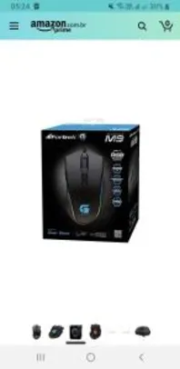 Mouse Gamer Pro M9 RGB Fortrek | R$65