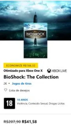 Xbox Digital BioShock: The Collection | R$42
