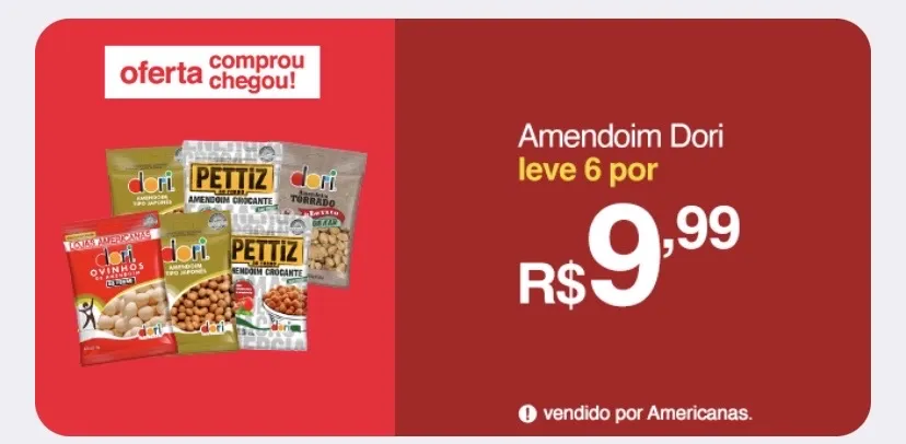 [Leve 6 por 9,99 cada] - Amendoim Japonês Dori 90g