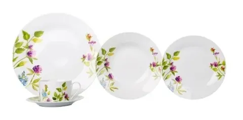 Aparelho De Jantar Carla 20 Peças Porcelana Casambiente