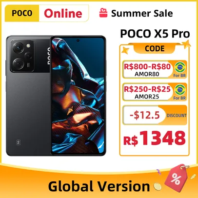 Smartphne Poco X5 Pro 5g 6+128GB Versão Global 