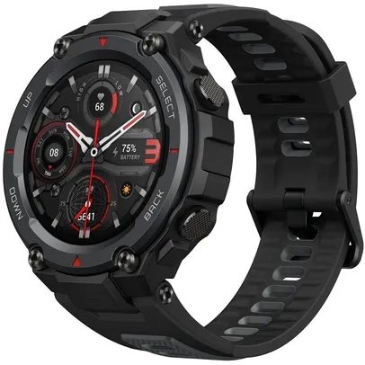 [AME: R$530,64] Smartwatch Xiaomi Amazfit t-rex Pro com gps - Preto