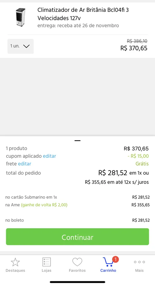 Imagem na descrição da promoção