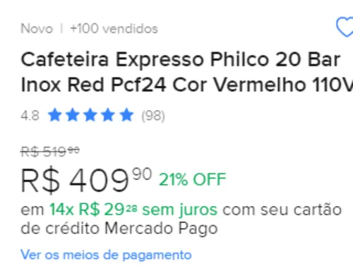 Imagem na descrição da promoção