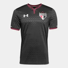 Camisa São Paulo III 17/18 s/nº - Torcedor Under Armour Masculina - Preto por R$ 136