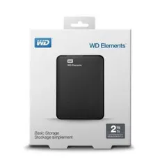 [AME]  HD Externo Portátil Western Digital Elements 2TB USB 3.0 por R$ 290 ( com AME)