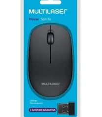 Mouse Sem Fio 2.4 Ghz 1200 DPI Usb, Preto (PRIME)